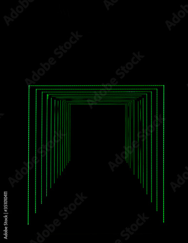 abstract 3d tunnel