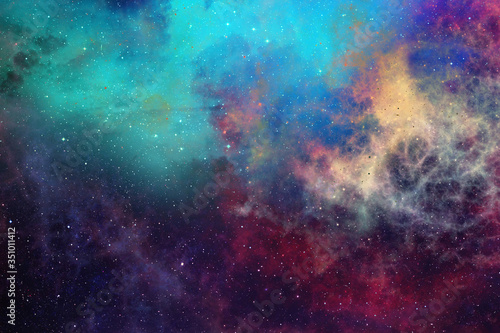 Fototapeta Naklejka Na Ścianę i Meble -  Starry sky. Galaxies and stars in space