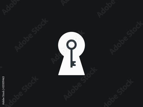 The key hole is a vector illustration for any use