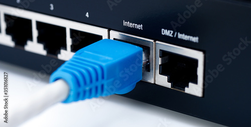 LAN network and internet connection, Ethernet RJ45 cable plug to lan port,modem router.
