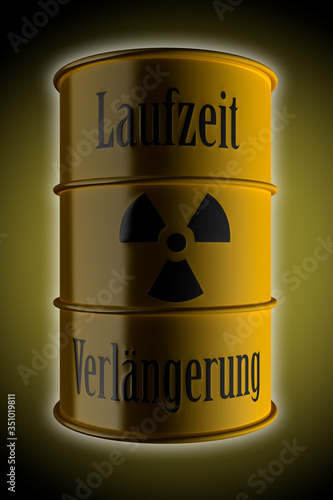Fass mit Atommüll