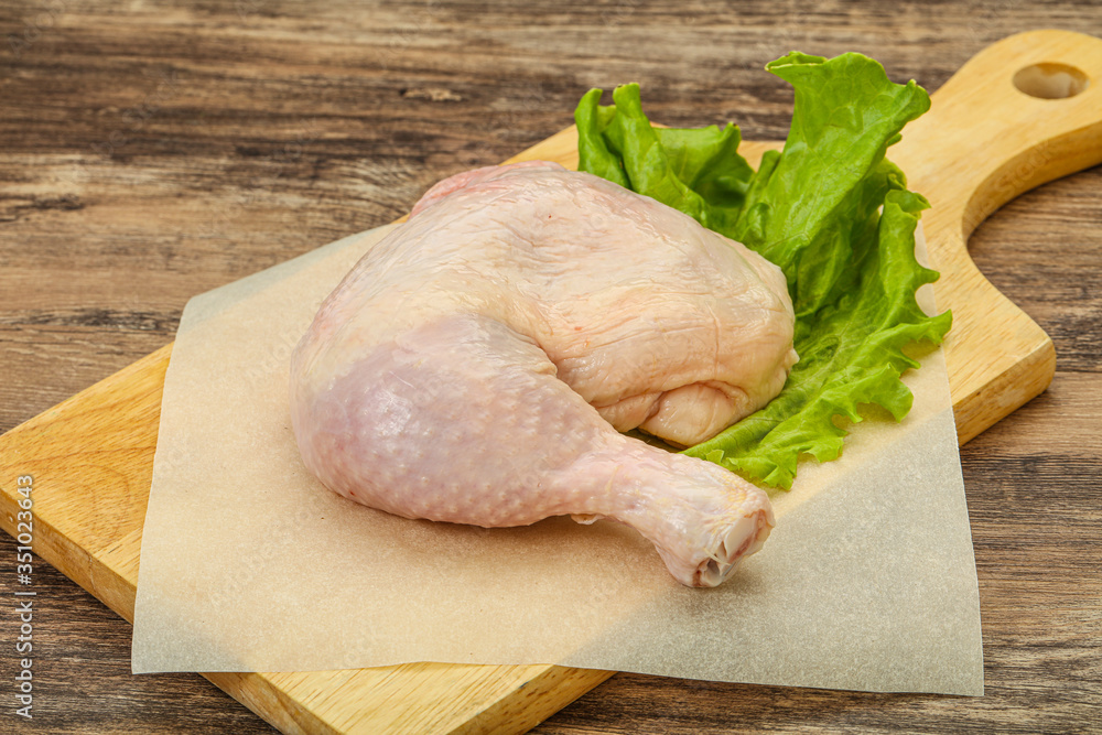 Raw chicken leg for cooking Raw chicken leg for cooking