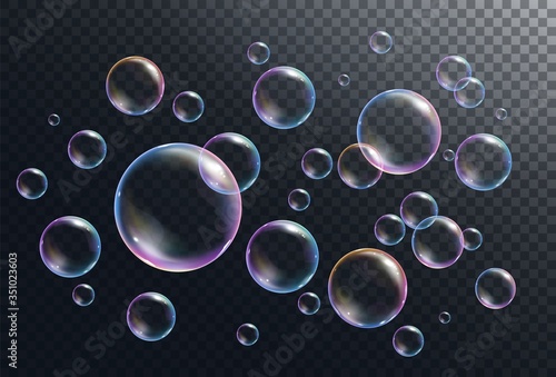 Realistic soap bubbles