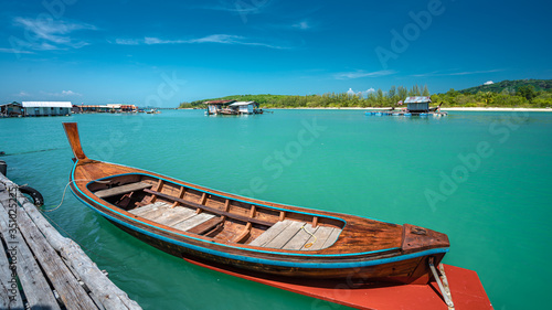 Wooden Boat With Sea  View © Aris Suwanmalee