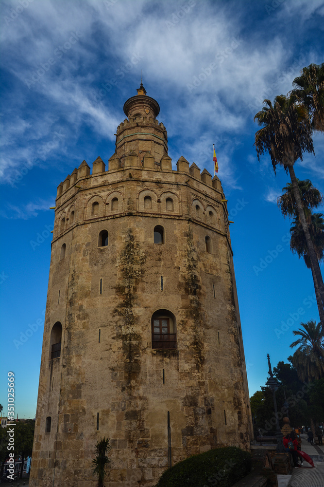 The Golden Tower in Seville.