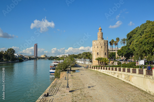 The Golden Tower in Seville.