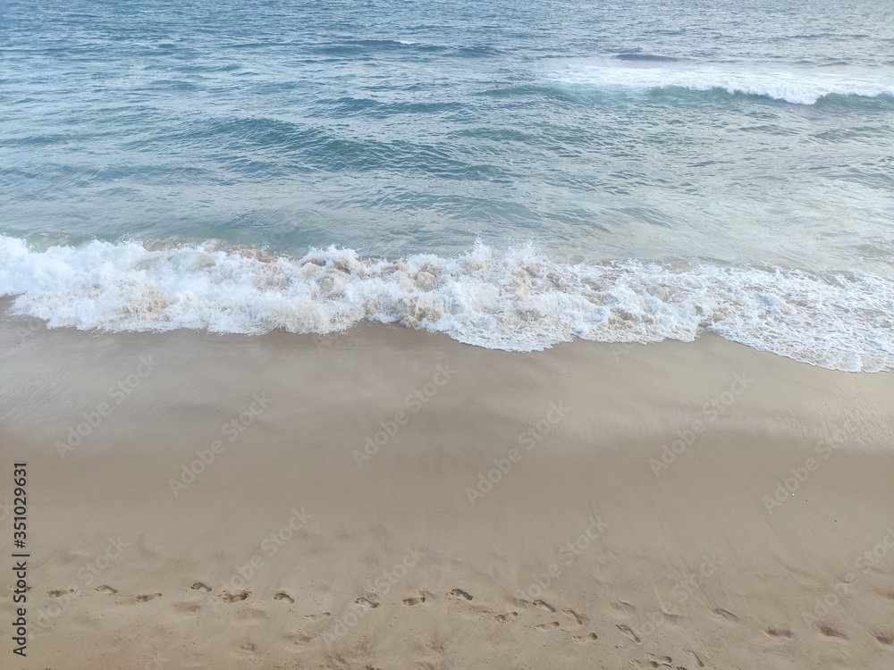 waves on the beach