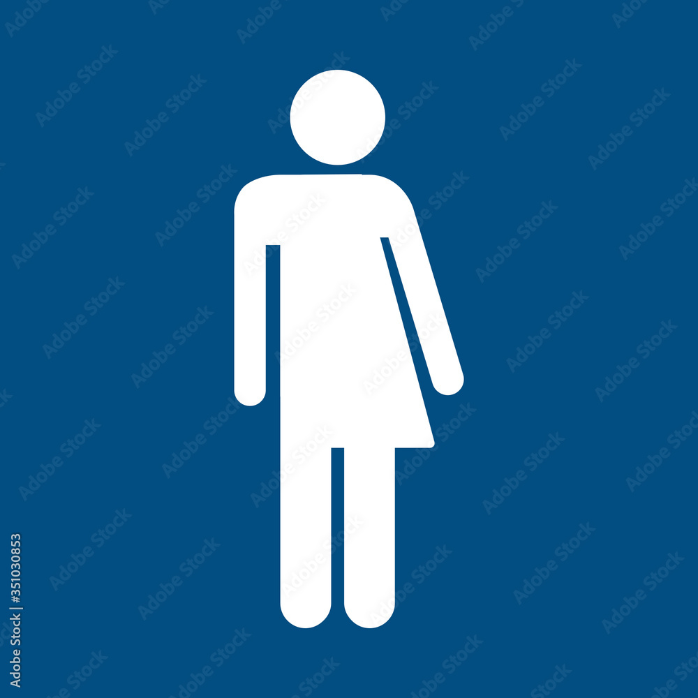 Gender neutral sign isolated in blue Gender neutral sign isolated in blue