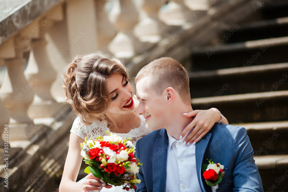 Happy couple. Wedding photo. The couple is in love. Happy couple. Wedding photo. The couple is in love.