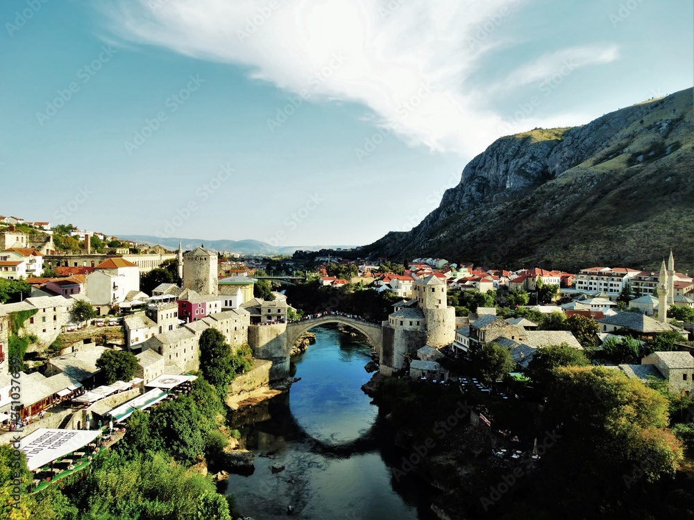 Mostar Old Town in Bosnia and Herzegovin