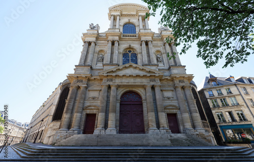 St-Gervais-et-St-Protais Church of Paris located on Place Saint-Gervais in the Marais district, east of City Hall of Paris.