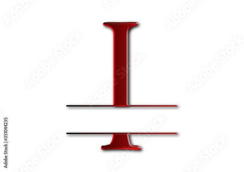 Obraz na płótnie I, Buchstabe