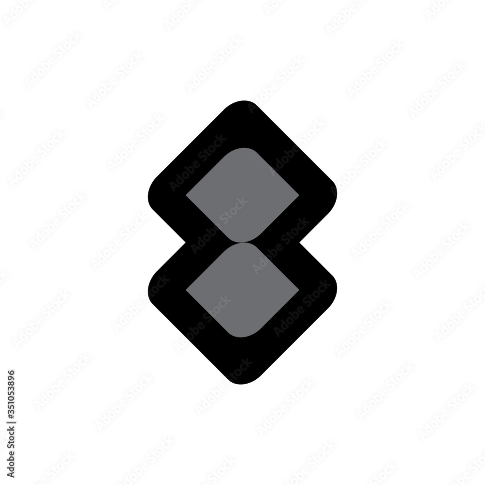 Number 8 logo design vector Number 8 logo design vector