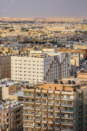 view of the residential areas in the city of Riyadh