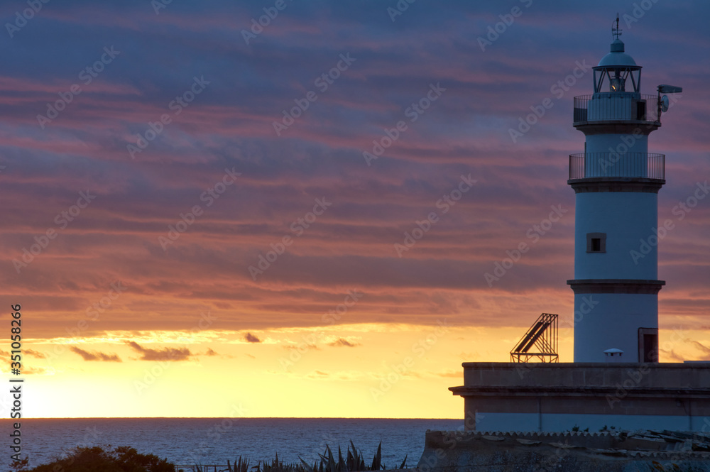 Lighthouse at Cap de Ses Salines. Majorca, Spaincabrera island balearic mediterranean isla de cabrera vista desde cap ses selines mallorca