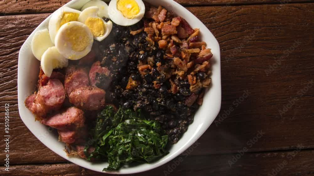Tropeiro bean. Traditional brazilian food with smoke. Tropeiro bean. Traditional brazilian food with smoke.