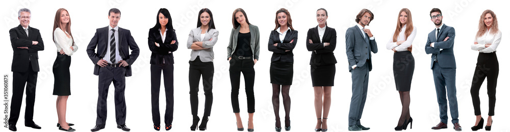 group of successful business people isolated on white group of successful business people isolated on white