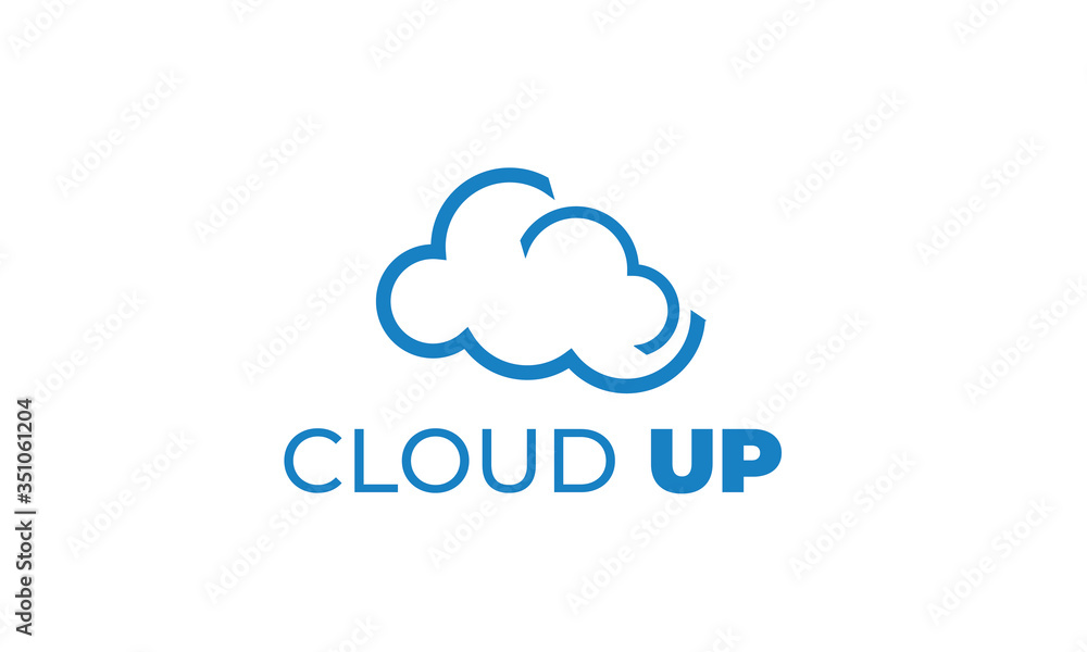 CLOUD UP LOGO can be used for upload icon - download icon - hosting logo - website logo - share icon - with illustration sky blue color , with VEctor EPS 10 CLOUD UP LOGO can be used for upload icon - download icon - hosting logo - website logo - share icon - with illustration sky blue color , with VEctor EPS 10