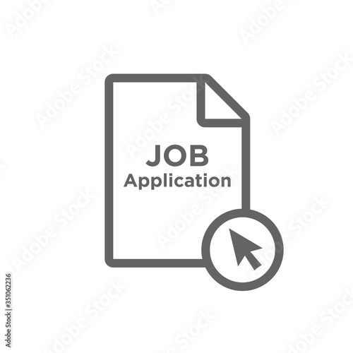 Hiring and Employees icons - job related images showing hiring