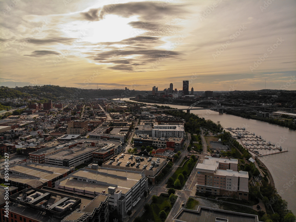 South Side and Downtown Pittsburgh