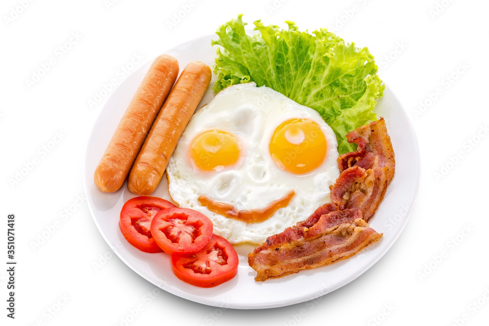 Eggs pan with sausage Eggs pan with sausage