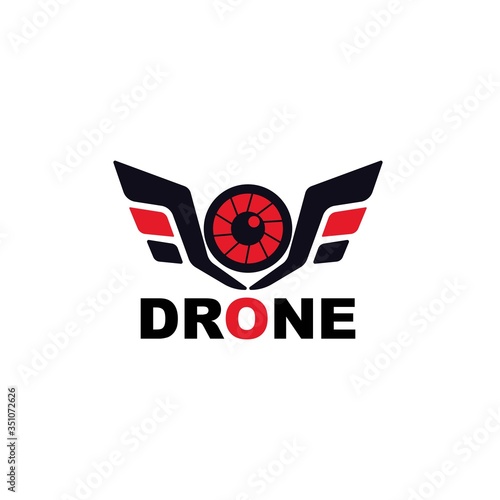drone logo template vector icon. photography drone vector. quad copter vector icon

