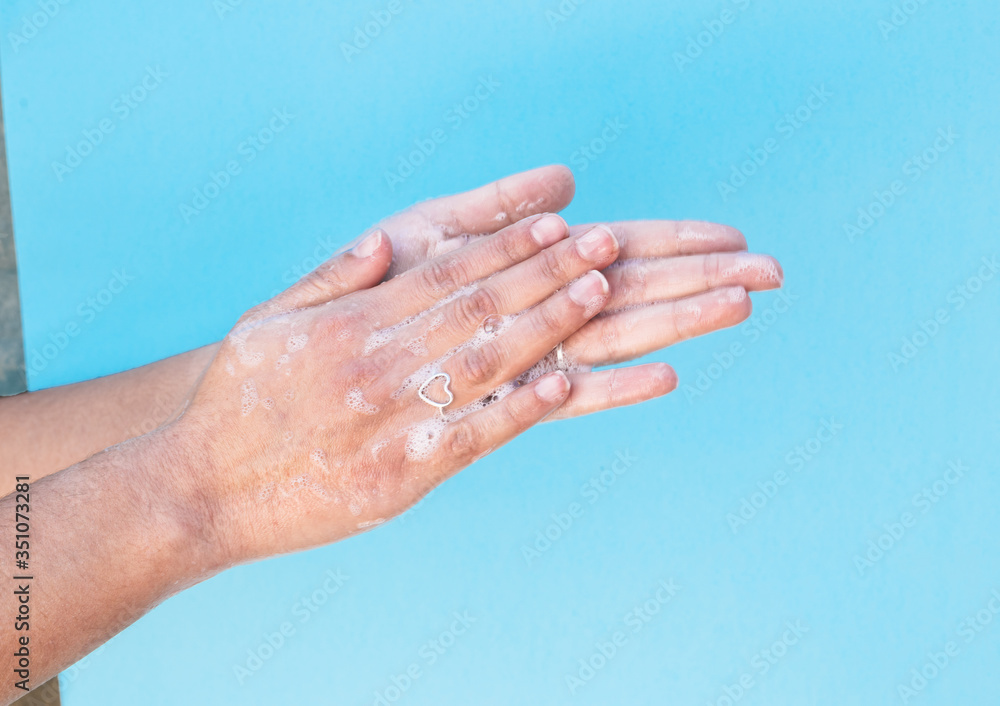 Fototapeta premium wash and clean your hands