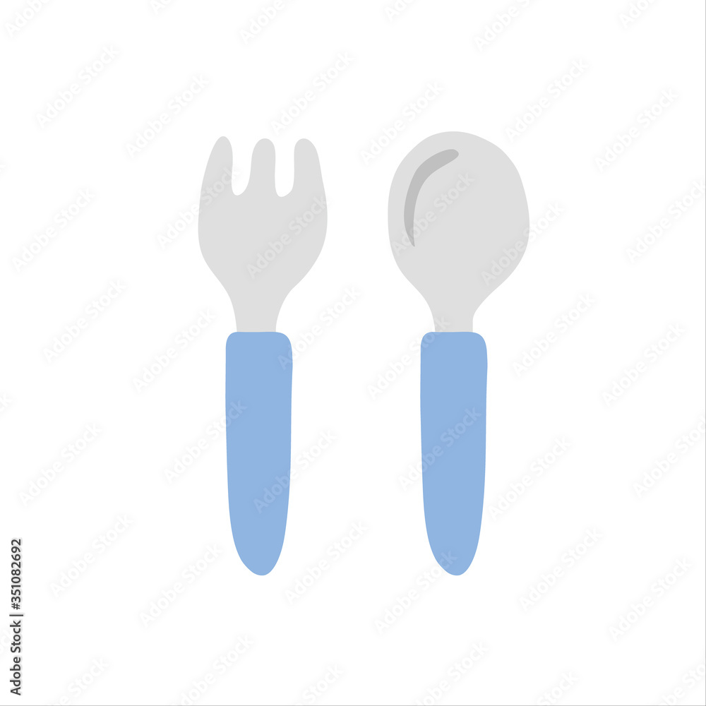 Handwritten style knife and fork vector illustration Handwritten style knife and fork vector illustration