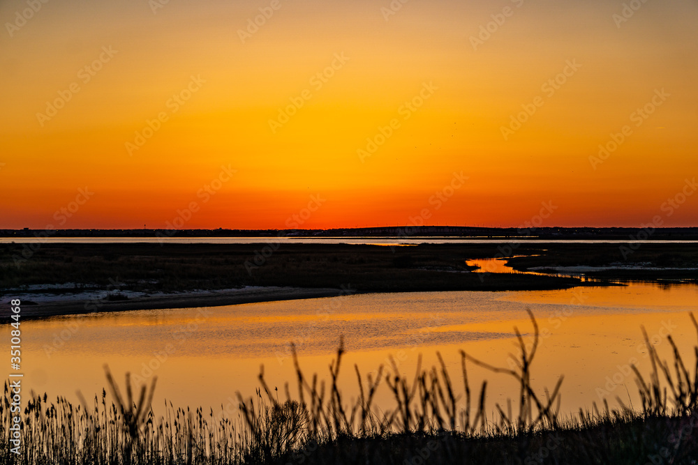 Sunset.  Stone Harbor Point, New Jersey.