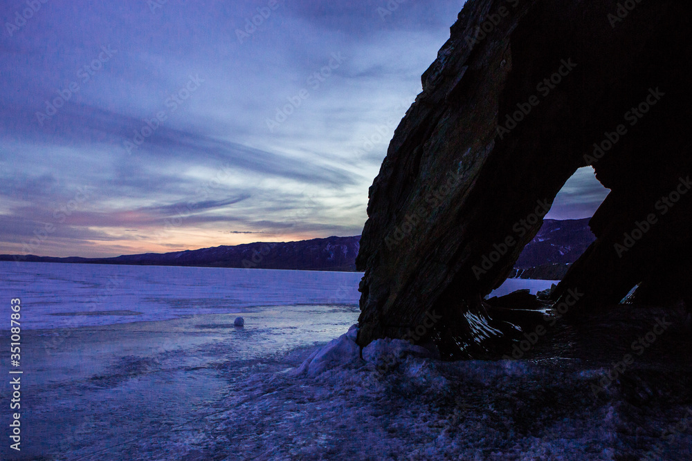 Baikal . Winter. Ice 2020 