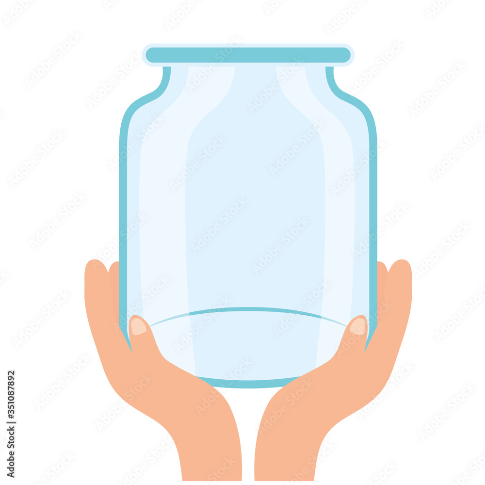hands lifting donation jar glass hands lifting donation jar glass