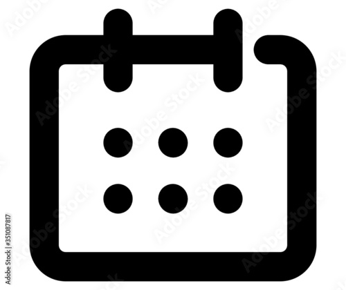 Calendar icon vector for web and app