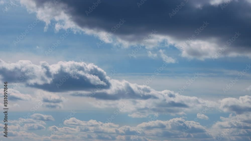 Timelapse of clouds on blue sky Timelapse of clouds on blue sky