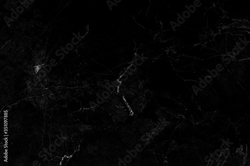 Black marble background, beautiful texture, used for interior design and decoration work.
