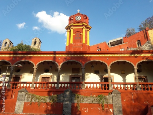 Historic cultural center building in San Miguel de Allende, Guanajuato, Mexico 2017