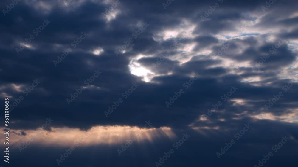 Timelapse of dramatic sky at dusk Timelapse of dramatic sky at dusk