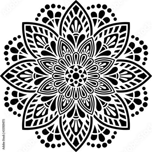 Mandala Pattern Stencil doodles sketch