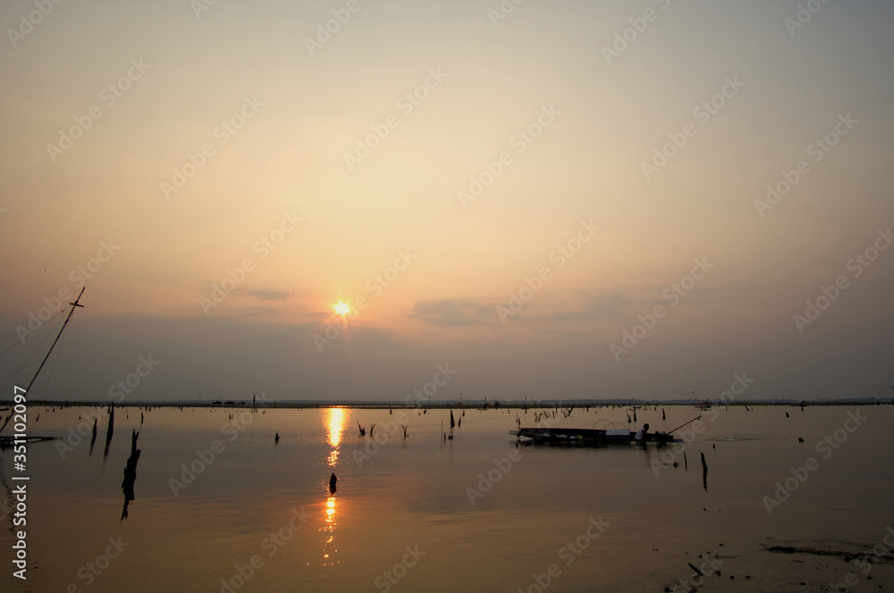 Fisherman Boat Silhouette