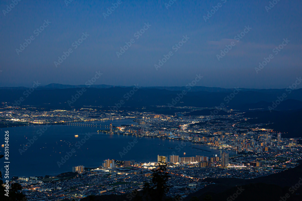 琵琶湖の夜景