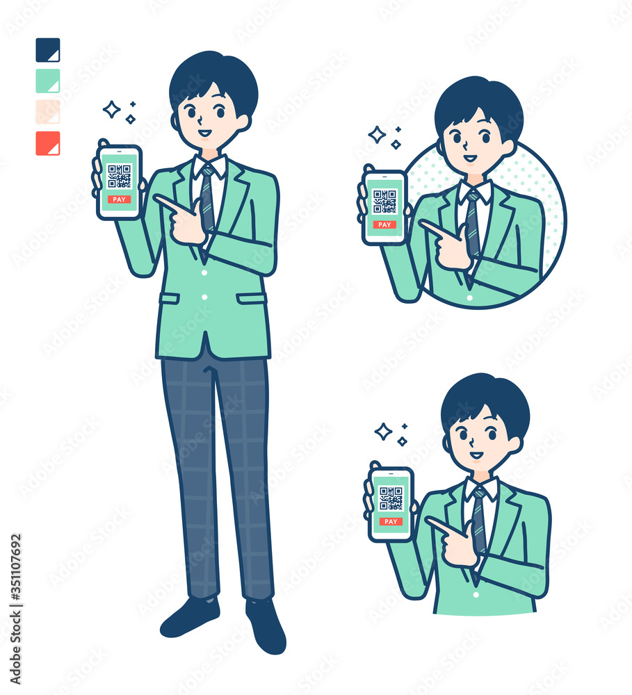simple school boy Green Blazer_cashless-recommend simple school boy Green Blazer_cashless-recommend