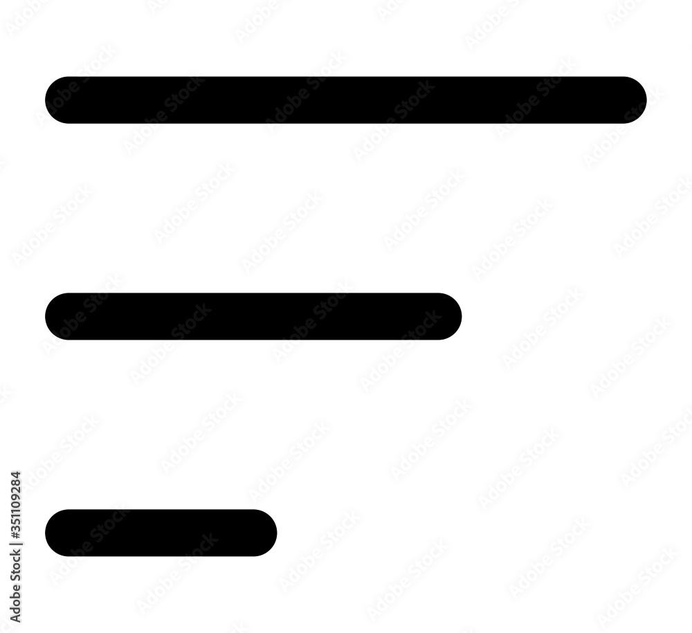 Flat Menu icon vector for web and app Flat Menu icon vector for web and app