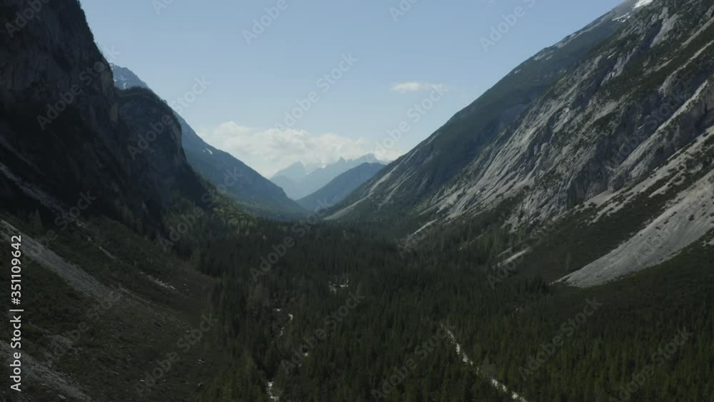 Flying through the karwendel in Tyrol Flying through the karwendel in Tyrol