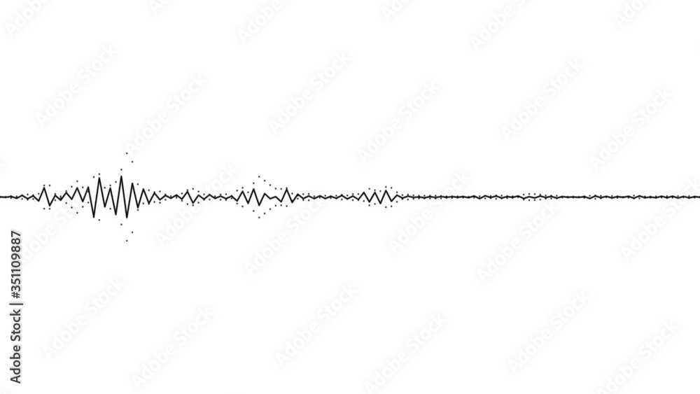 A simple black and white audio visualization effect A simple black and white audio visualization effect
