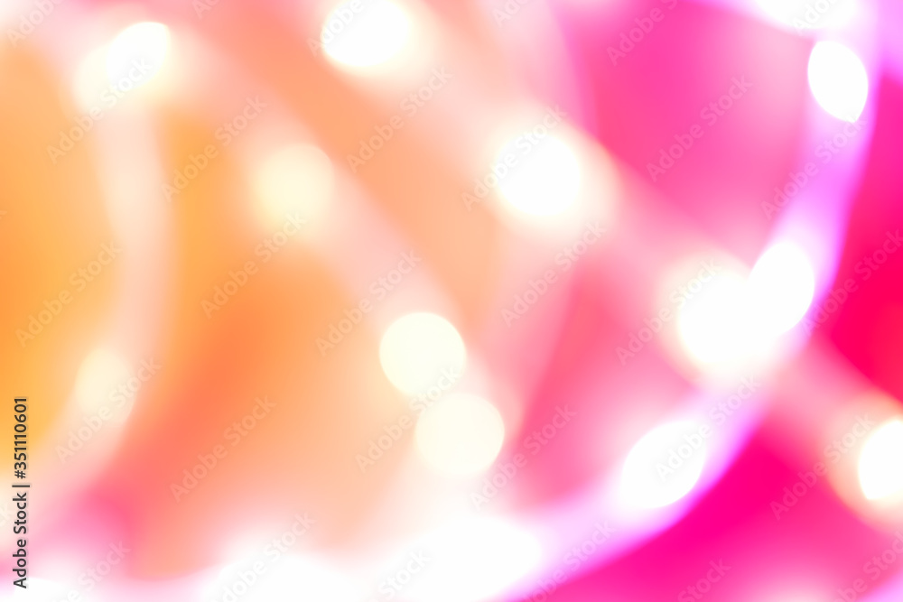 Futuristic blurred neon drop in yellow, orange and pink color with place for text, easy cut to banner Futuristic blurred neon drop in yellow, orange and pink color with place for text, easy cut to banner