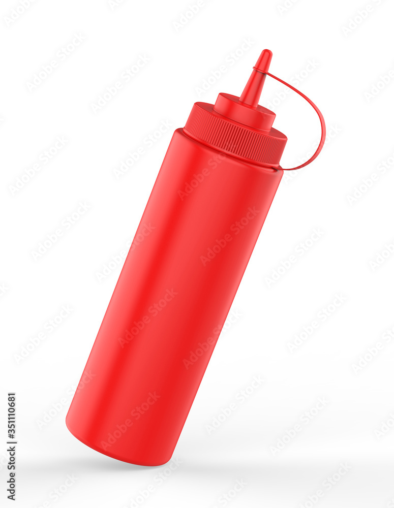 Blank Plastic Ketchup and Sauce Bottle For branding and mock up, 3d render illustration. Blank Plastic Ketchup and Sauce Bottle For branding and mock up, 3d render illustration.