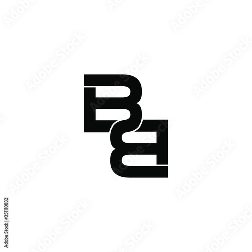 bb letter original monogram logo design