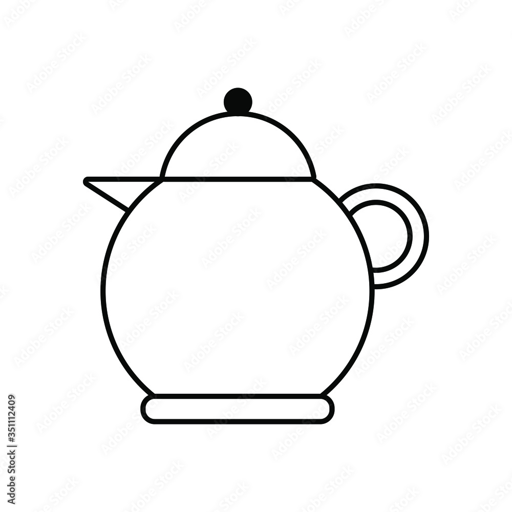 Obraz premium kitchen furniture icon logo in the restaurant symbols of pots, pans, blenders, food hoods, cups, knives, chef hats, bowl shoes and etc. for the design of banners, logo posters, business cards.