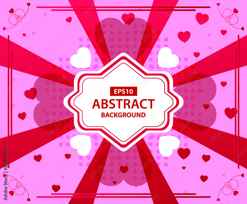 Heart Vector Abstract Background EPS10