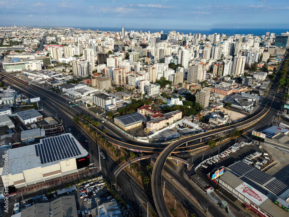 Fototapeta premium aerial view of miami beach