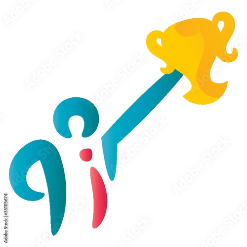 Abstract man icon
